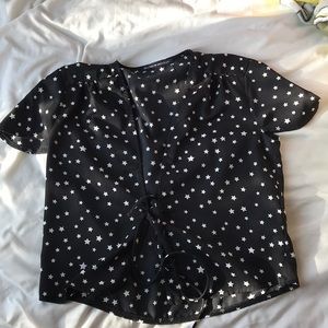 Brandy Melville Lessa Star Tie Top